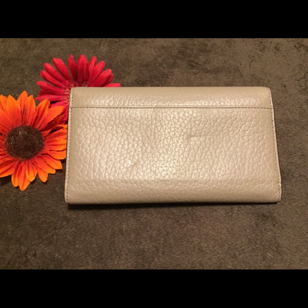 Kate Spade grey tan beige wallet - Picture 2 of 8